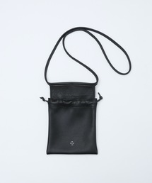 【20/80】トゥエンティーエイティー/SHRINK LEATHER RED CROSSS SHOULDER BAG
