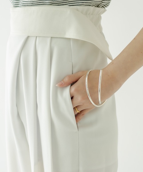 mystic（ミスティック）の「ラップタックパンツ（その他パンツ・レディース・ブラック/オフホワイト/ブルー・1/2）」の16枚目の写真