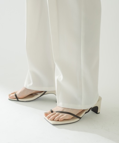 mystic（ミスティック）の「ラップタックパンツ（その他パンツ・レディース・ブラック/オフホワイト/ブルー・1/2）」の20枚目の写真