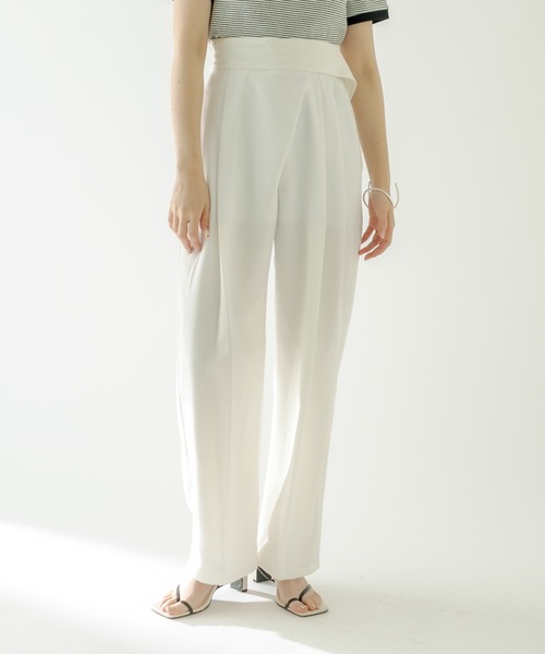 mystic（ミスティック）の「ラップタックパンツ（その他パンツ・レディース・ブラック/オフホワイト/ブルー・1/2）」の17枚目の写真