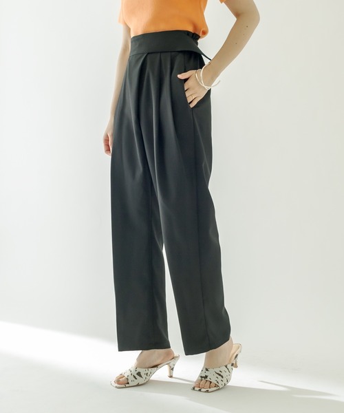 mystic（ミスティック）の「ラップタックパンツ（その他パンツ・レディース・ブラック/オフホワイト/ブルー・1/2）」の22枚目の写真