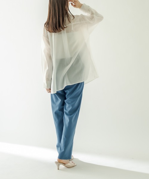 mystic（ミスティック）の「ラップタックパンツ（その他パンツ・レディース・ブラック/オフホワイト/ブルー・1/2）」の19枚目の写真