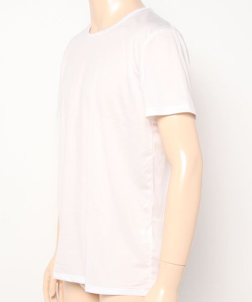 ABBEY MARKET（アビーマーケット）の「クールアンダーウェア(丸首) ミント&キシリトール加工　冷感（Tシャツ/カットソー・メンズ・ホワイト/ベージュ/グレー・LL/3L/S/M/L）」の4枚目の写真