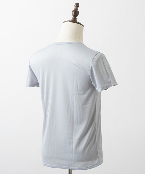 ABBEY MARKET（アビーマーケット）の「クールアンダーウェア(丸首) ミント&キシリトール加工　冷感（Tシャツ/カットソー・メンズ・ホワイト/ベージュ/グレー・LL/3L/S/M/L）」の10枚目の写真