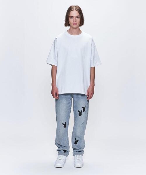 PLEASURES(プレジャー)の「<PLEASURES × PLAYBOY> BANY DEINM/デニムパンツ(デニムパンツ・メンズ・ライトブルー・32inch/30inch/28inch)」の2枚目の写真