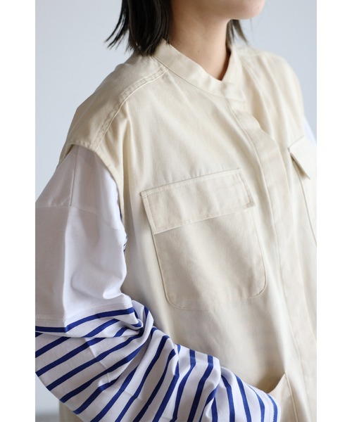 【春物】BLANC basque MA-1ベスト　ミリタリー　日本製 ミリタリーベスト（女の子） 通販【ニッセン】