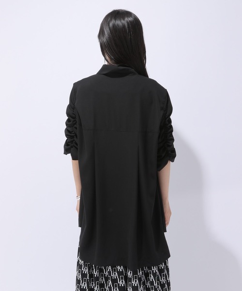 HARE（ハレ）の「ソデギャザーシャツ(HARE)（シャツ/ブラウス・レディース・ホワイト/ブラック・FREE）」の12枚目の写真