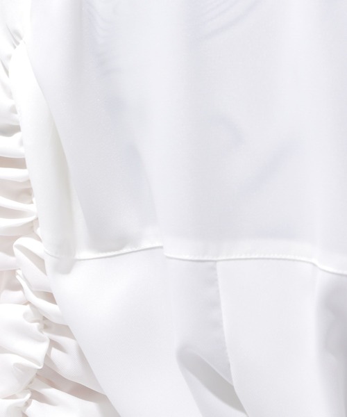 HARE（ハレ）の「ソデギャザーシャツ(HARE)（シャツ/ブラウス・レディース・ホワイト/ブラック・FREE）」の18枚目の写真