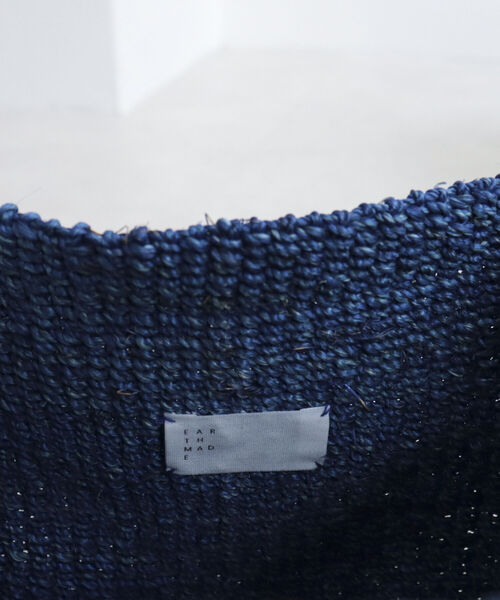 EARTH MADE(アースメイド)の「【EARTH MADE/アースメイド】ABACA SQUARE BAG(かごバッグ・レディース・ブルー/イエロー/グリーン/ピンク・FREE)」の19枚目の写真