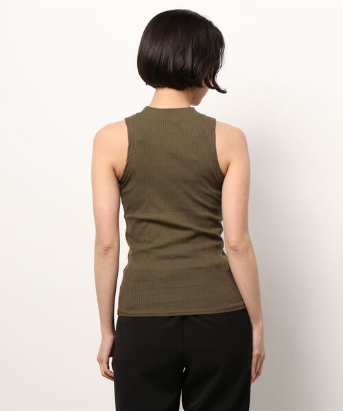 SPIGA(スピーガ)の「ノースリーブハイネック(ニット/セーター・レディース・ブラック/オフホワイト/カーキ/ボルドー/ネイビー・FREE)」の7枚目の写真