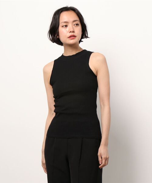 SPIGA(スピーガ)の「ノースリーブハイネック(ニット/セーター・レディース・ブラック/オフホワイト/カーキ/ボルドー/ネイビー・FREE)」の12枚目の写真