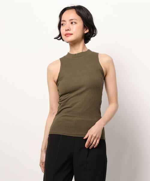 SPIGA(スピーガ)の「ノースリーブハイネック(ニット/セーター・レディース・ブラック/オフホワイト/カーキ/ボルドー/ネイビー・FREE)」の10枚目の写真