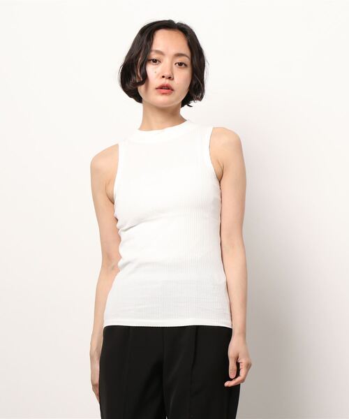 SPIGA(スピーガ)の「ノースリーブハイネック(ニット/セーター・レディース・ブラック/オフホワイト/カーキ/ボルドー/ネイビー・FREE)」の9枚目の写真