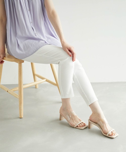 GUNZE(グンゼ)の「【GUNZE/グンゼ】綿混レギンスパンツ(その他パンツ・レディース・ブラック/オフホワイト・40/36/38)」の1枚目の写真