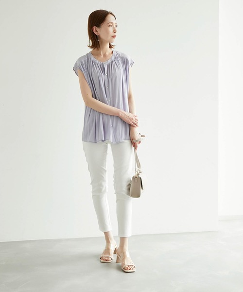 GUNZE(グンゼ)の「【GUNZE/グンゼ】綿混レギンスパンツ(その他パンツ・レディース・ブラック/オフホワイト・40/36/38)」の18枚目の写真