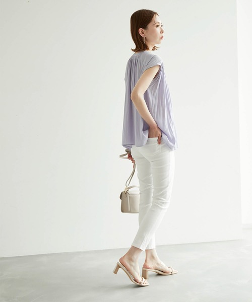 GUNZE(グンゼ)の「【GUNZE/グンゼ】綿混レギンスパンツ(その他パンツ・レディース・ブラック/オフホワイト・40/36/38)」の19枚目の写真