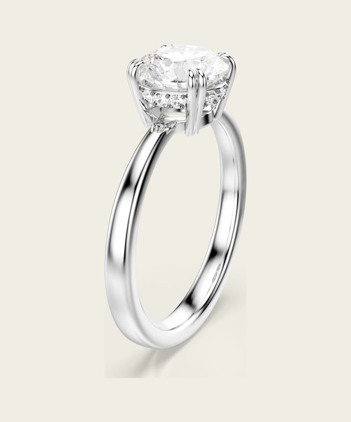 公式】【スワロフスキー】Stilla リング, ラウンドカット, ホワイト