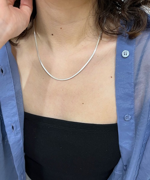 mystic（ミスティック）の「[eau un bijou]new snake chain(necklace)（ネックレス・レディース・シルバー/ゴールド・ONE SIZE）」の2枚目の写真