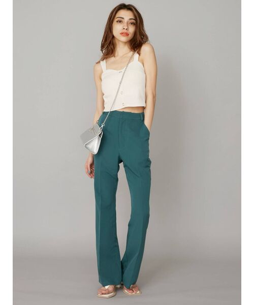 EVRIS（エヴリス）の「ワッフルフロントボタンビスチェ（キャミソール・レディース・ホワイト/ブラック/ベージュ・FREE）」の7枚目の写真