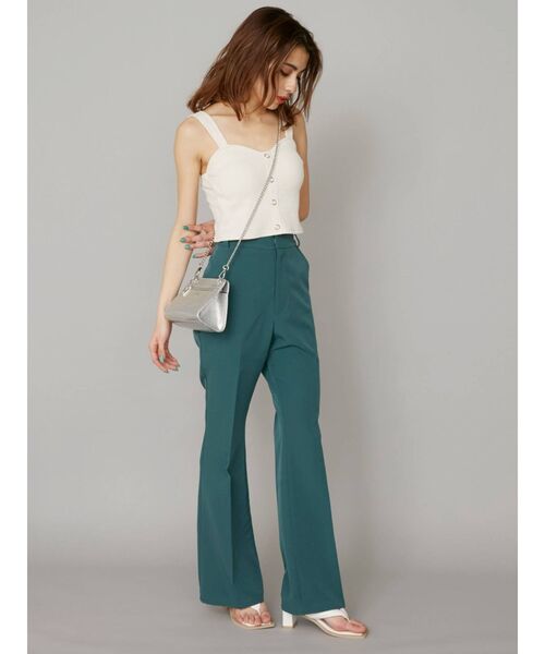 EVRIS（エヴリス）の「ワッフルフロントボタンビスチェ（キャミソール・レディース・ホワイト/ブラック/ベージュ・FREE）」の8枚目の写真