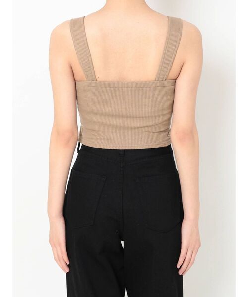 EVRIS（エヴリス）の「ワッフルフロントボタンビスチェ（キャミソール・レディース・ホワイト/ブラック/ベージュ・FREE）」の18枚目の写真