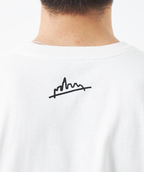 Manhattan Portage(マンハッタンポーテージ)の「【別注】<Manhattan Portage×GLR> ロゴ プリント 長袖 カットソー ロンT(Tシャツ/カットソー・メンズ・ホワイト/ダークグリーン・S/M/L)」の10枚目の写真