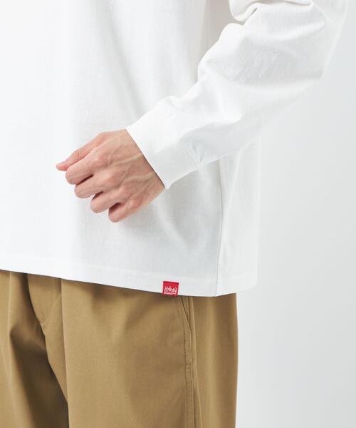 Manhattan Portage(マンハッタンポーテージ)の「【別注】<Manhattan Portage×GLR> ロゴ プリント 長袖 カットソー ロンT(Tシャツ/カットソー・メンズ・ホワイト/ダークグリーン・S/M/L)」の11枚目の写真