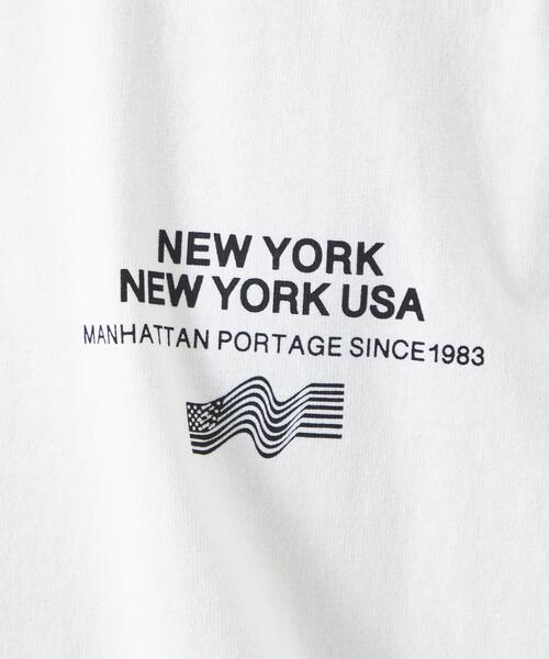 Manhattan Portage(マンハッタンポーテージ)の「【別注】<Manhattan Portage×GLR> ロゴ プリント 長袖 カットソー ロンT(Tシャツ/カットソー・メンズ・ホワイト/ダークグリーン・S/M/L)」の13枚目の写真