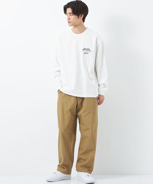 Manhattan Portage(マンハッタンポーテージ)の「【別注】<Manhattan Portage×GLR> ロゴ プリント 長袖 カットソー ロンT(Tシャツ/カットソー・メンズ・ホワイト/ダークグリーン・S/M/L)」の15枚目の写真