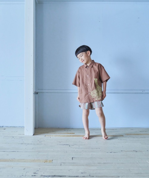 LOWRYS FARM(ローリーズファーム)の「YUMASUDA刺繍シャツ 126915(シャツ/ブラウス・キッズ・オフホワイト/ブラウン・110cm/120cm/130cm/140cm/150cm)」の16枚目の写真
