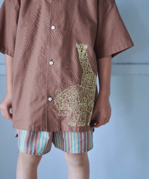 LOWRYS FARM(ローリーズファーム)の「YUMASUDA刺繍シャツ 126915(シャツ/ブラウス・キッズ・オフホワイト/ブラウン・110cm/120cm/130cm/140cm/150cm)」の19枚目の写真