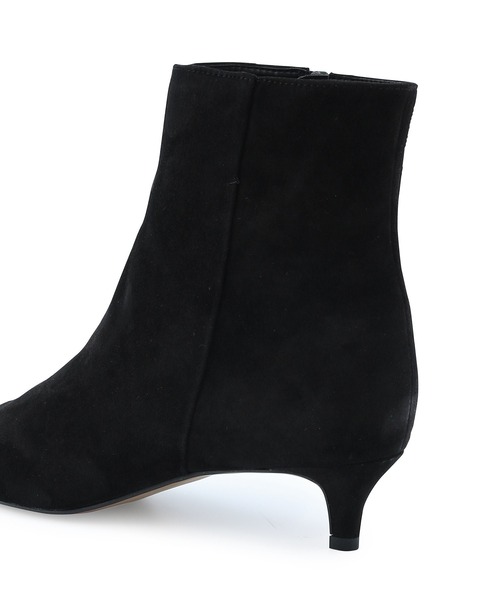 ADAM ET ROPE'(アダムエロペ)の「レザーポインテッドショートブーツ(ブーツ・レディース・チャコールグレー/ブラック・23.0cm/24.5cm/24.0cm/23.5cm)」の6枚目の写真