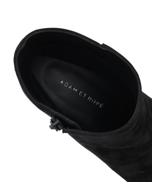 ADAM ET ROPE'(アダムエロペ)の「レザーポインテッドショートブーツ(ブーツ・レディース・チャコールグレー/ブラック・23.0cm/24.5cm/24.0cm/23.5cm)」の10枚目の写真