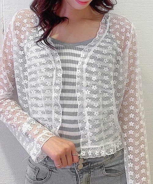 Rmine(アールマイン)の「ボーダーリブニットキャミ(キャミソール・レディース・ピンク/グレー/ブラック・FREE)」の7枚目の写真