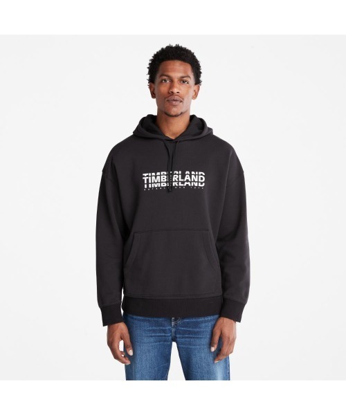 Timberland（ティンバーランド）の「メンズ ロゴ フーディー（パーカー・メンズ・ブラック/グレー/グリーン/ウィート・SMALL/MEDIUM/LARGE/X-LARGE/X-SMALL）」の2枚目の写真