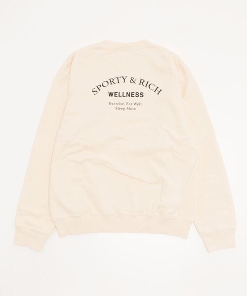 SPORTY&RICH（スポーティアンドリッチ）の「SPORTY&RICH (スポーティアンドリッチ) WELLNESS STUDIO CREWNECK（スウェット・レディース・クリーム・M/XL/L/S/XS）」の7枚目の写真