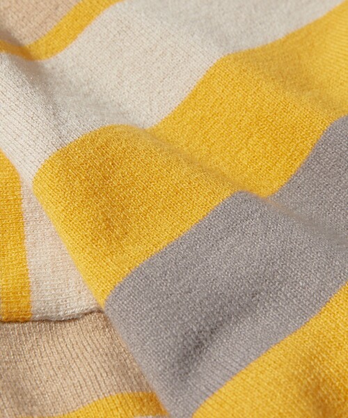 FREAK'S STORE（フリークスストア）の「【WEB限定】マルチボーダーニットロングスリーブTシャツ（ニット/セーター・レディース・ブラウン/イエロー/グリーン/ネイビー・ﾌﾘ-）」の20枚目の写真