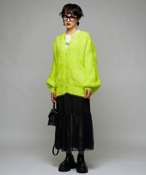 Narcissus（ナルシス）の「【Narcissus】チュールマーメイドスカート（スカート・レディース・ブラック/グリーン・FREE）」の7枚目の写真