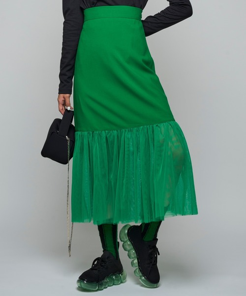 Narcissus（ナルシス）の「【Narcissus】チュールマーメイドスカート（スカート・レディース・ブラック/グリーン・FREE）」の20枚目の写真