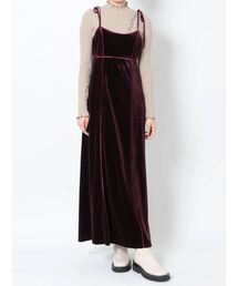 merry jenny | ribbonベロアキャミワンピース(ワンピース)