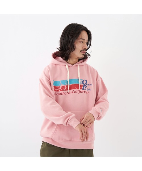 Ocean Pacific（オーシャンパシフィック）の「Ocean Pacific オーシャンパシフィック パーカー スウェット トップス メンズ ユニセックス スウェットパーカー フーディ（パーカー・メンズ・ホワイト/チャコールグレー/ネイビー/ピンク/ヘザーグレー・XL/L/M）」の5枚目の写真