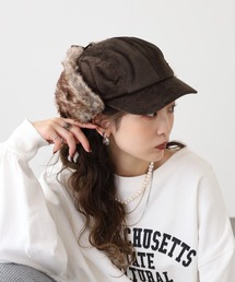 Sense of Grace（センスオブグレース）の「FLIGHT CAP エコファー使い コーデュロイ フライトキャップ（キャップ）」