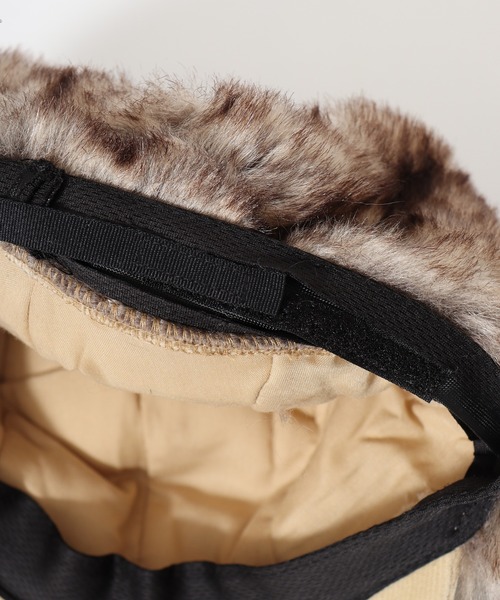 Sense of Grace（センスオブグレース）の「FLIGHT CAP エコファー使い コーデュロイ フライトキャップ（キャップ・メンズ・アイボリー/ブラウン/ベージュ/ブラック・FREE）」の9枚目の写真