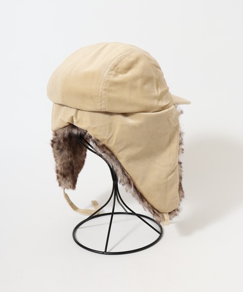 Sense of Grace（センスオブグレース）の「FLIGHT CAP エコファー使い コーデュロイ フライトキャップ（キャップ・メンズ・アイボリー/ブラウン/ベージュ/ブラック・FREE）」の5枚目の写真