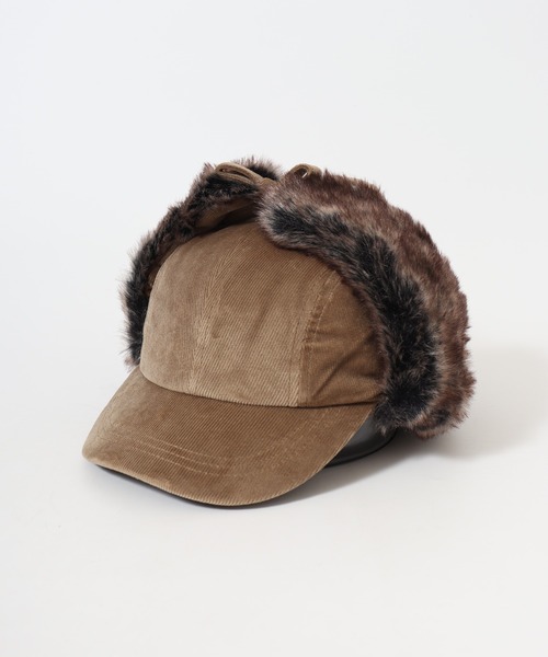 Sense of Grace（センスオブグレース）の「FLIGHT CAP エコファー使い コーデュロイ フライトキャップ（キャップ・メンズ・アイボリー/ブラウン/ベージュ/ブラック・FREE）」の18枚目の写真