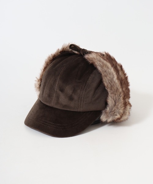 Sense of Grace（センスオブグレース）の「FLIGHT CAP エコファー使い コーデュロイ フライトキャップ（キャップ・メンズ・アイボリー/ブラウン/ベージュ/ブラック・FREE）」の19枚目の写真