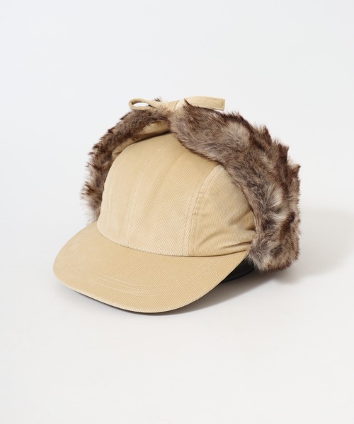 Sense of Grace（センスオブグレース）の「FLIGHT CAP エコファー使い コーデュロイ フライトキャップ（キャップ・メンズ・アイボリー/ブラウン/ベージュ/ブラック・FREE）」の17枚目の写真