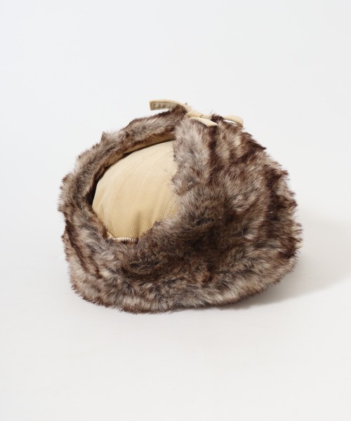 Sense of Grace（センスオブグレース）の「FLIGHT CAP エコファー使い コーデュロイ フライトキャップ（キャップ・メンズ・アイボリー/ブラウン/ベージュ/ブラック・FREE）」の14枚目の写真