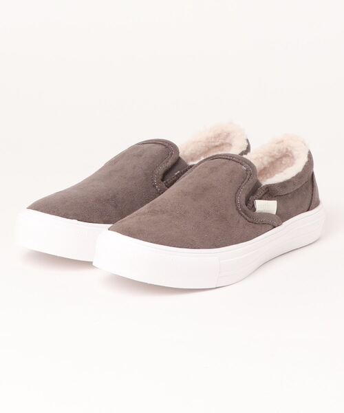 earth music&ecology（アースミュージックアンドエコロジー）の「《earth music&ecology》ｱｰｽﾎﾞｱｽﾘｯﾎﾟﾝ EM-6530（スリッポン・レディース・ダークグレー/その他1/ブラウン系その他・23.0cm/24.5cm/23.5cm/22.5cm/24.0cm）」の2枚目の写真