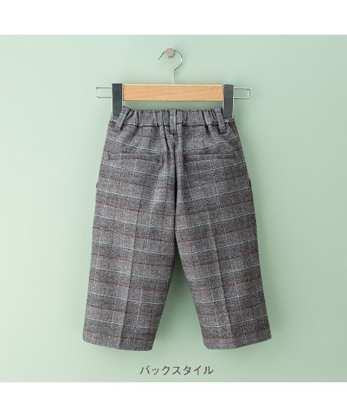 ストレッチツイル ハーフパンツ（チェック）